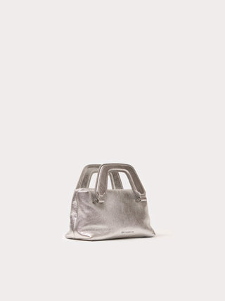 Aim Handmade in Italy Alice Nano Crinkled Silver Bag - Anavi