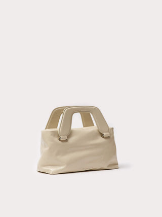Aim Handmade in Italy Alice Naplak Cream Bag - Anavi