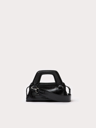 Aim Handmade in Italy Olivia Micro Soft Naplak Black Bag - Anavi