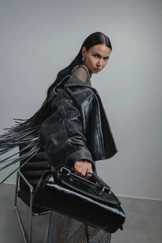 Yadegz Silver Glitter Dress