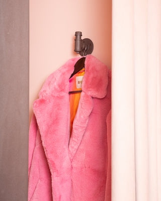 Apparis Stella Pink Fur Coat - Anavi