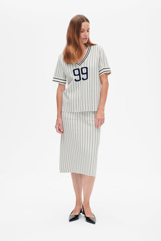 Baum und Pferdgarten Cannie Creme Navy Stripe Sweater - Anavi