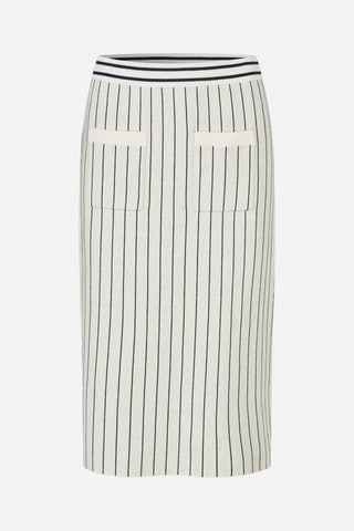 Baum und Pferdgarten Celie Creme Navy Stripe Skirt - Anavi