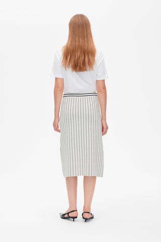 Baum und Pferdgarten Celie Creme Navy Stripe Skirt - Anavi