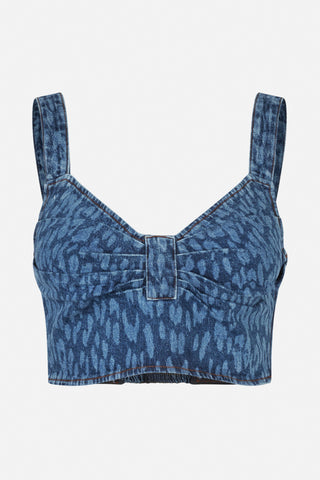 Baum und Pferdgarten Mekira Leopard Vintage Blue Top - Anavi
