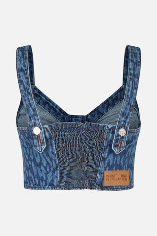 Baum und Pferdgarten Mekira Leopard Vintage Blue Top - Anavi