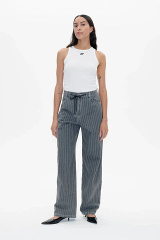 Baum und Pferdgarten Nanny Grey Pinstripe Denim Jeans - Anavi