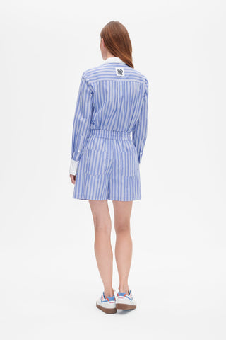 Baum und Pferdgarten Natie Wedge Blue Stripe Shorts - Anavi