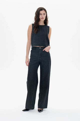 Baum und Pferdgarten Nini Black Pinstripe Denim Jeans - Anavi