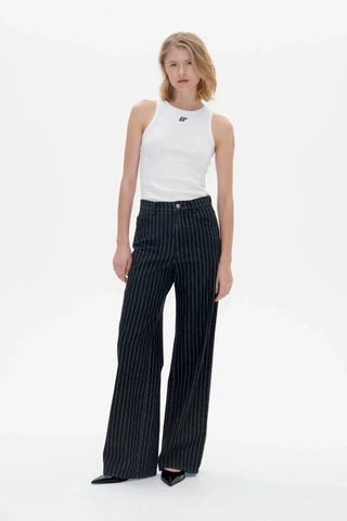 Baum und Pferdgarten Nini Black Pinstripe Denim Jeans - Anavi