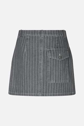 Baum und Pferdgarten Sali Grey Pinstripe Denim Skirt - Anavi