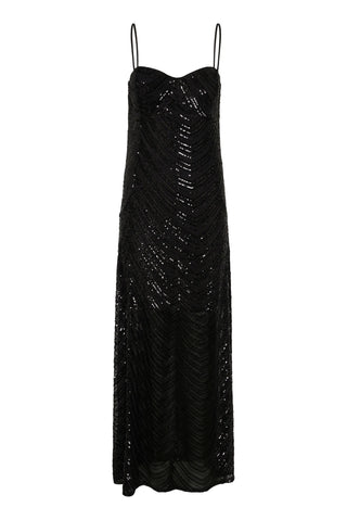 Gestuz Gliragz Black Sequin Dress - Anavi