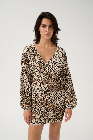 Gestuz Gzleora Light Leopard Cardigan - Anavi