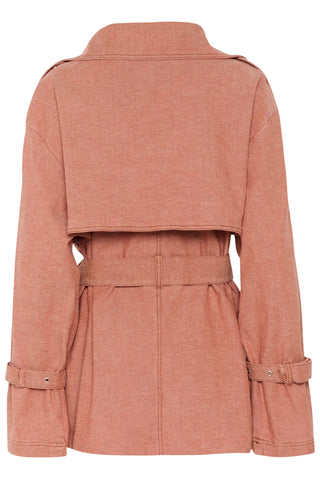 Gestuz Gzopa Rose Powder Trench - Anavi