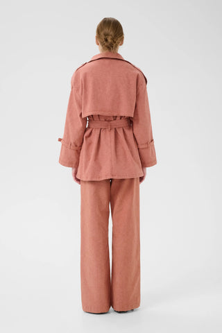 Gestuz Gzopa Rose Powder Trench - Anavi