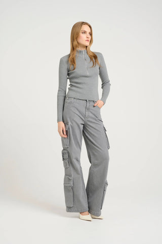 Gestuz Nynnegz Grey Trousers - Anavi