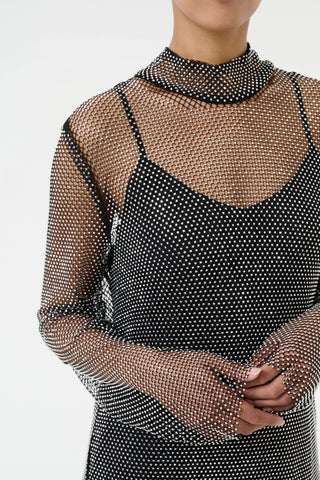 Gestuz Yadegz Silver Glitter Dress - Anavi