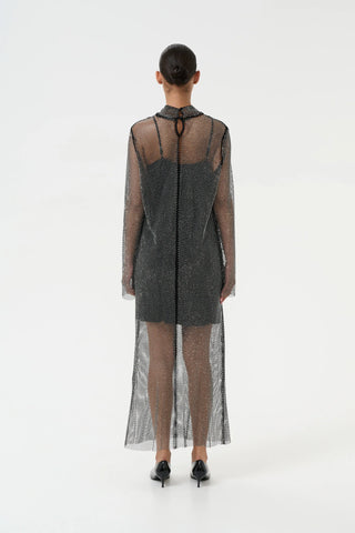 Gestuz Yadegz Silver Glitter Dress - Anavi