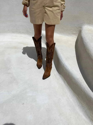 Kirò Kate Brown Suede Texan Boots