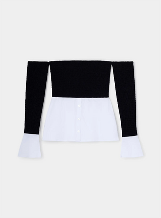 Laagam Bardot Shirt Blouse - Anavi