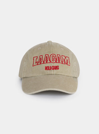 Laagam Beige Embroidered Logo Cap - Anavi