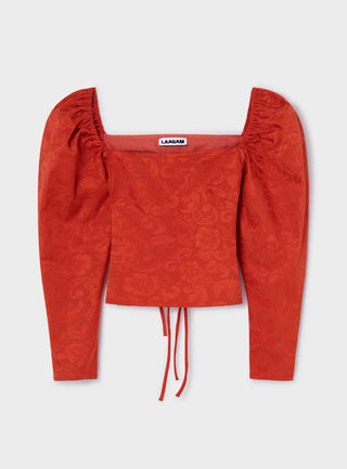 Laagam Brigitte Red Blouse - Anavi