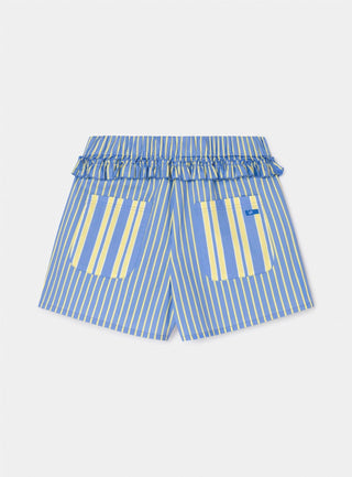 Laagam Caos Blue Poplin Boxer Pants - Anavi