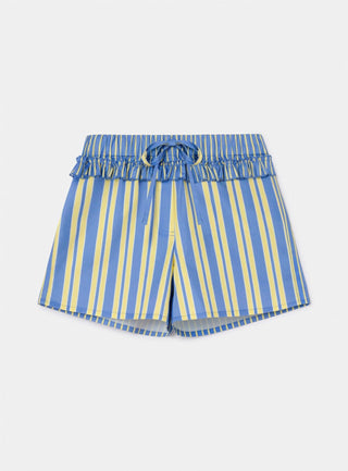 Laagam Caos Blue Poplin Boxer Pants - Anavi