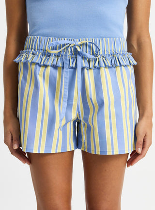 Laagam Caos Blue Poplin Boxer Pants - Anavi