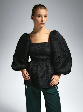 Laagam Cecile Black Blouse - Anavi