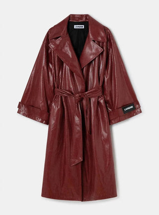 Laagam Cobra Burgundy Trench - Anavi
