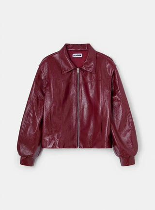 Laagam Cupido Red Bomber Jacket - Anavi