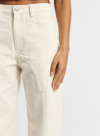 Laagam De-nimes Ecru Jeans - Anavi