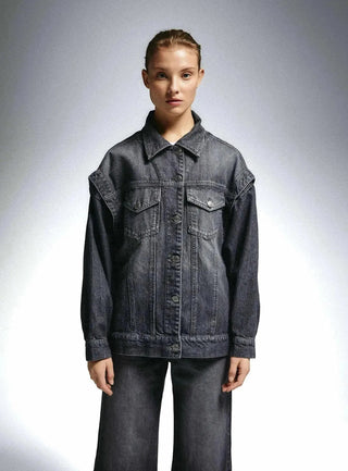 Laagam De-nimes Grey Jacket - Anavi