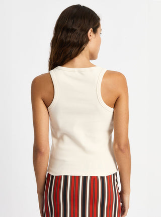 Laagam Ecru Tank Top - Anavi