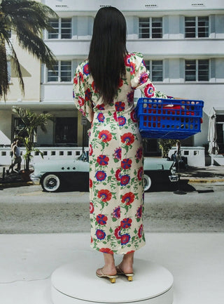 Laagam Fellini Flora Midi Dress - Anavi