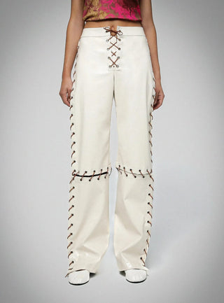 Laagam Frank Lace Up Pants - Anavi