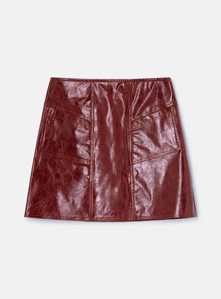 Laagam Frankie Burgundy Skirt - Anavi