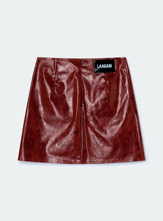 Laagam Frankie Burgundy Skirt - Anavi