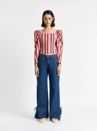 Laagam Jada Denim Relaxed Jeans - Anavi