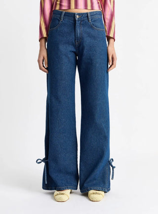 Laagam Jada Denim Relaxed Jeans - Anavi