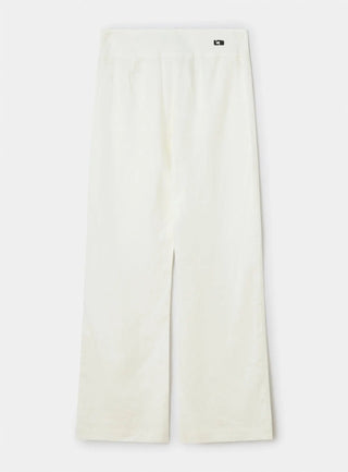 Laagam Kaine White Linen Pants - Anavi