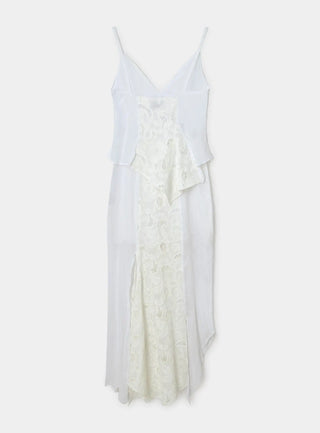 Laagam Lea White Lace Midi Dress - Anavi
