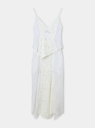 Laagam Lea White Lace Midi Dress - Anavi