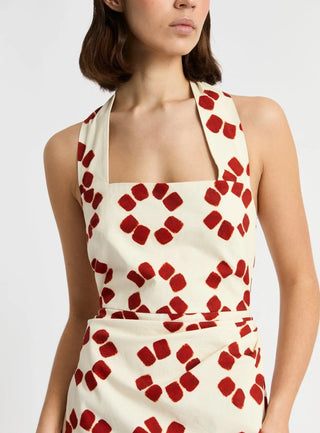 Laagam Leandra Ecru Midi Dress - Anavi