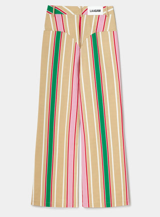 Laagam Leroy Brown Striped Twill Pants - Anavi