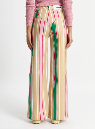 Laagam Leroy Brown Striped Twill Pants - Anavi