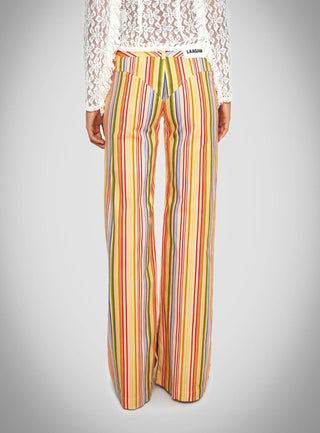 Laagam Leroy Striped Twill Pants - Anavi