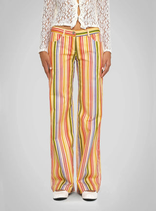 Laagam Leroy Striped Twill Pants - Anavi