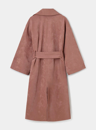 Laagam Londres Pink Textured Trench - Anavi